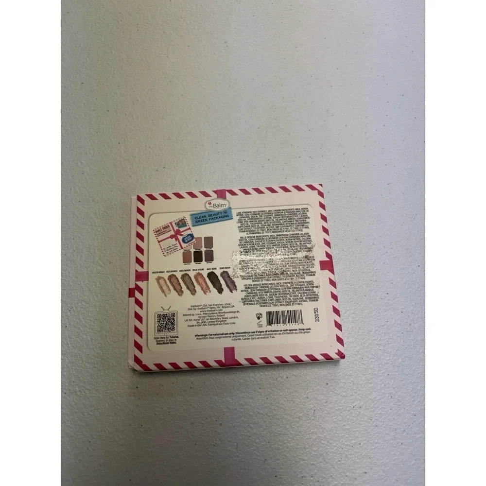 The Balm Cosmetics-  Male Order - Eyeshadow Palette - 6 Shades - New In Box